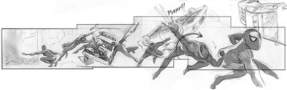 The Amazing Spider-Man 2, Jim Byrkit Storyboards