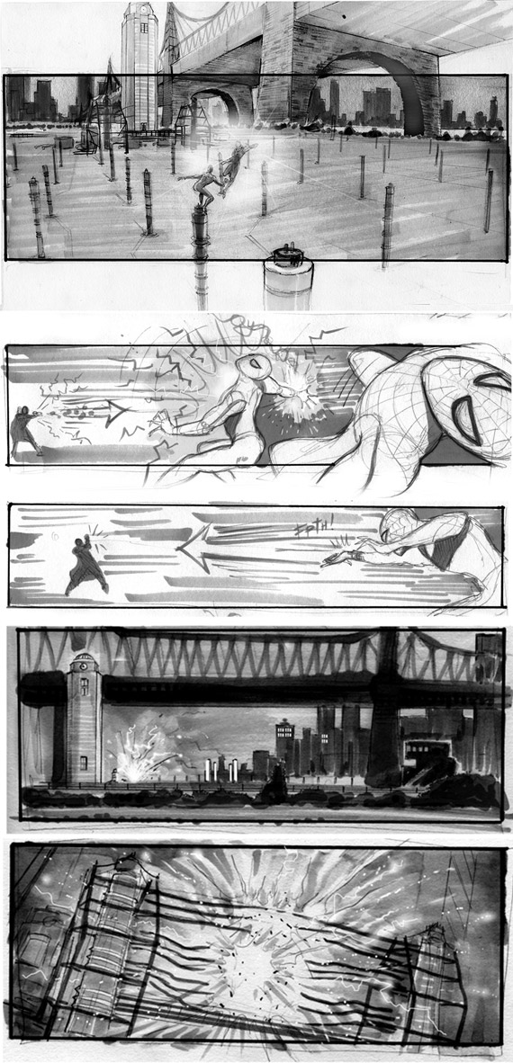 The Amazing Spider-Man 2, Jim Byrkit Storyboards